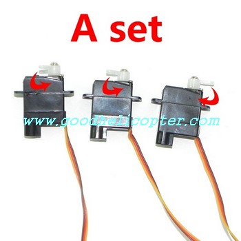 wltoys-v977 power star 1 brushless motor helicopter parts SERVO set 3pcs